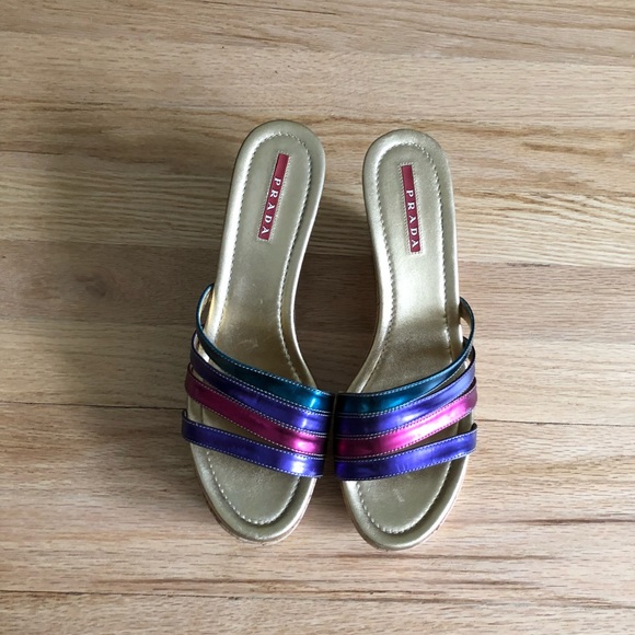 Prada multicolored wedges - Picture 4 of 8